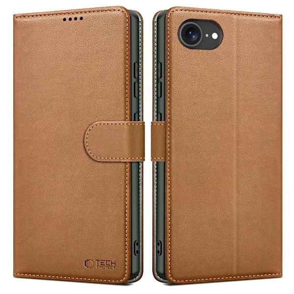 Tech-Protect iPhone 17e / 16e Fodral Läder Brun