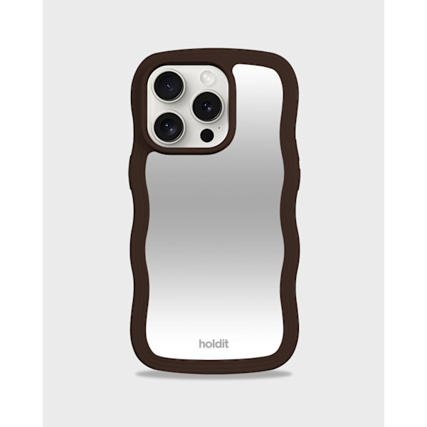 holdit iPhone 15 Pro Max Skal Wavy Chocolate/Mirro