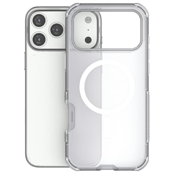 iPhone 18 Pro/17 Pro Skal MagSafe Shockproof Hybrid Vit