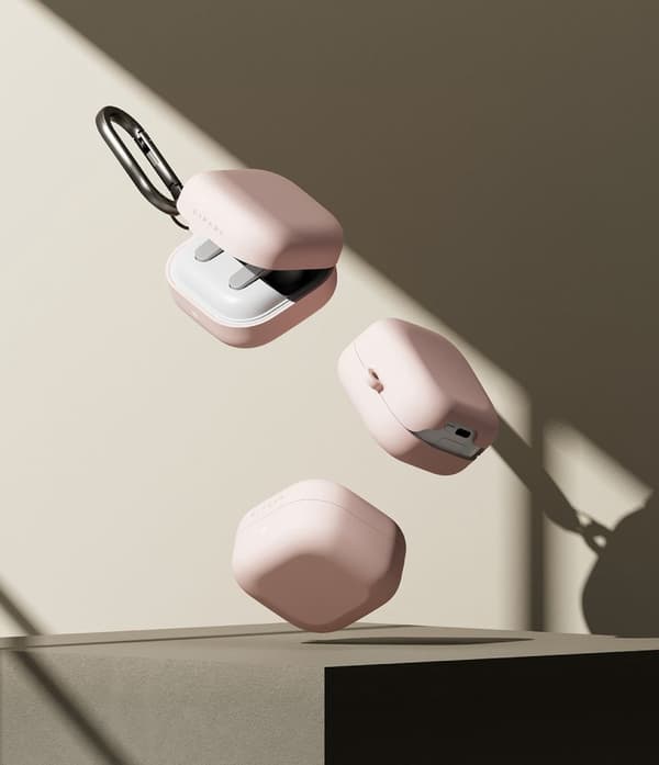 Ringke Galaxy Buds 4 / 4 Pro Skal Silikon Pink Sand