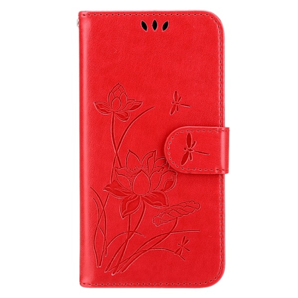iPhone 14 Pro Fodral Lotus Blomma Röd