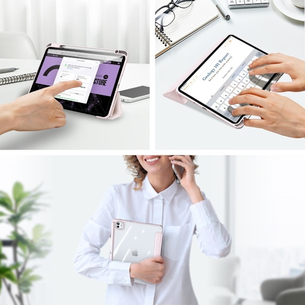 DUX DUCIS iPad Pro 11 2024 Fodral TOBY Ljus Rosa