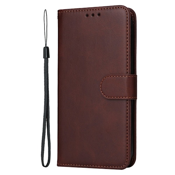 Xiaomi Redmi Note 14 4G Fodral Läder Folio Brun