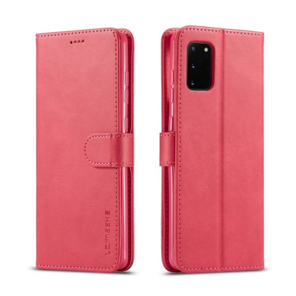 Samsung Galaxy A41 - LC.IMEEKE Plånboksfodral - Röd/Rosa Röd/Rosa Röd/Rosa