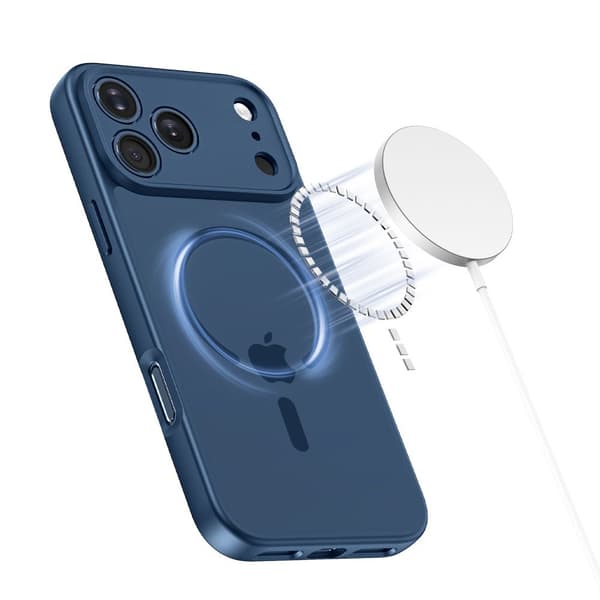 Tech-Protect iPhone 17 Pro Max Skal MagSafe BasicMag Deep Blue