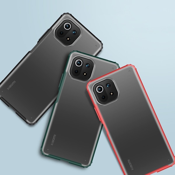 Xiaomi Mi 11 Lite - Shockproof Hybrid Armor Skal - Svart Black Svart