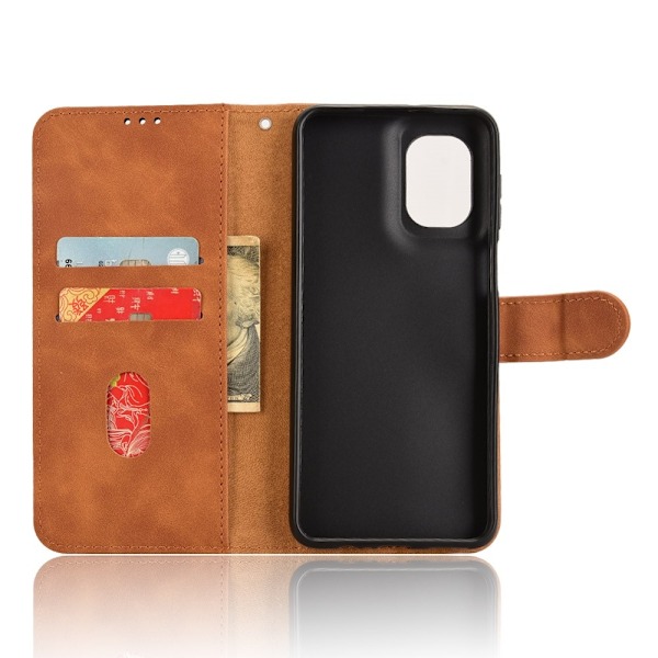 Motorola Moto G55 5G Fodral Läder Brun