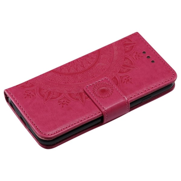 iPhone 6/6S - Mandala Läder Fodral - Rosa Pink Rosa