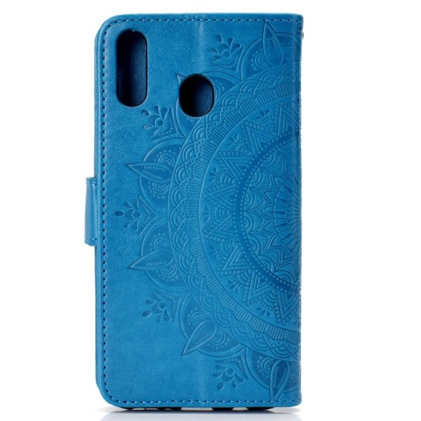 Huawei P40 Lite E - Mandala Plånboksfodral - Blå Blue Blå