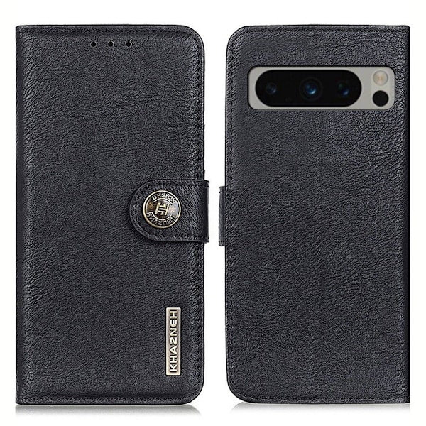 KHAZNEH Google Pixel 8 Pro Fodral Läder Svart