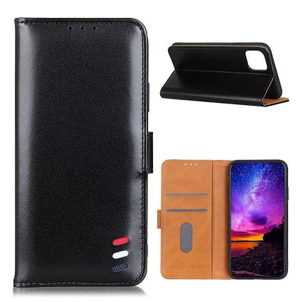 Xiaomi Mi 11 - Tri-Color Läder Fodral - Svart Black Svart