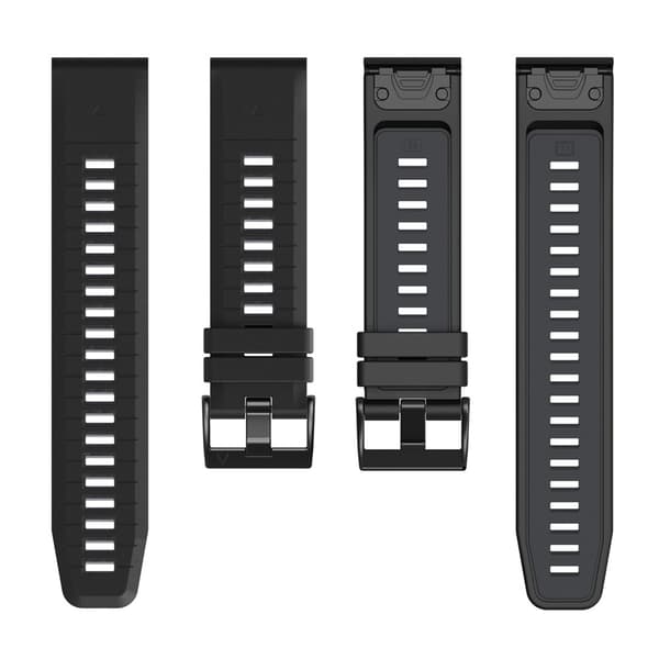 Garmin Fenix 26 mm Armband Quick Release Silikon Svart