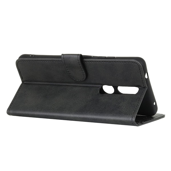Nokia 2.4 - Solid Plånboksfodral - Svart Black Svart