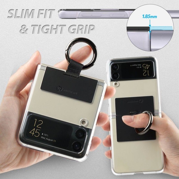 Whitestone Galaxy Z Flip 4 Skal Ring Transparent/Beige