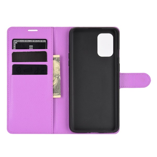 OnePlus 8T / 8T+  - Litchi Läder Fodral - Lila Purple Lila