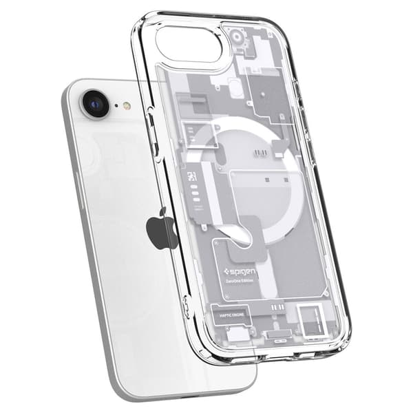 Spigen iPhone 17e / 16e Skal MagSafe Ultra Hybrid Zero One Vit