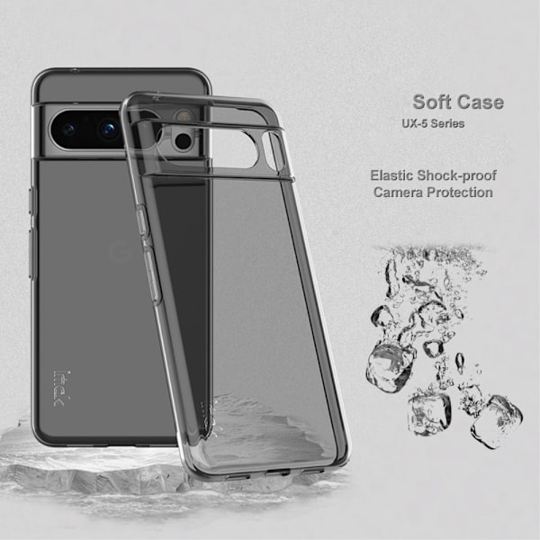 IMAK Google Pixel 8 Pro Skal TPU Tonad Svart