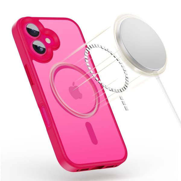 Tech-Protect iPhone 16 Skal MagSafe MagMat Blazing Pink