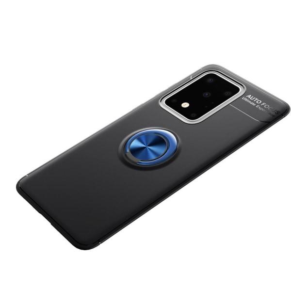 Samsung Galaxy S20 Ultra - Ring Skal - Svart/Blå Svart/Blå Svart/Blå