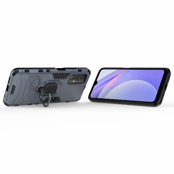 Xiaomi Redmi 9T - Hybrid Ring Skal - Blå Blue Blå