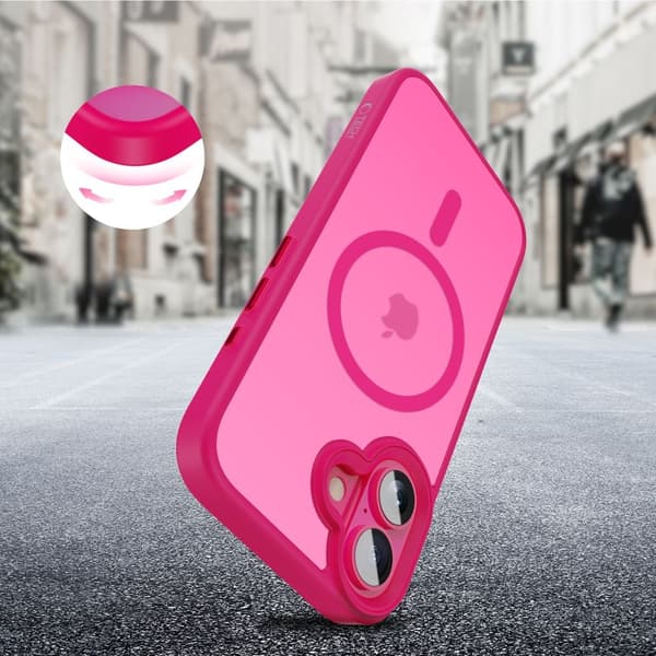 Tech-Protect iPhone 16 Skal MagSafe MagMat Blazing Pink