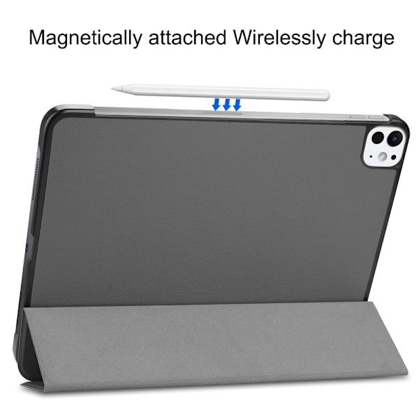 iPad Pro 11 2024 Fodral Tri-Fold Grå