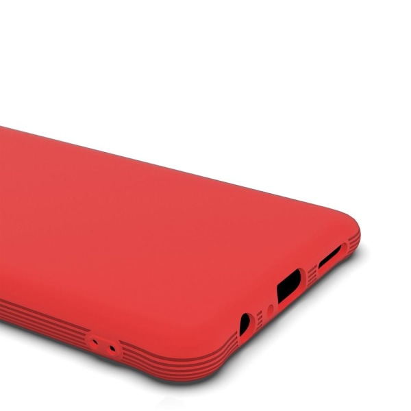 Samsung Galaxy A20s - Shockproof Matt TPU Skal - Röd Red Röd