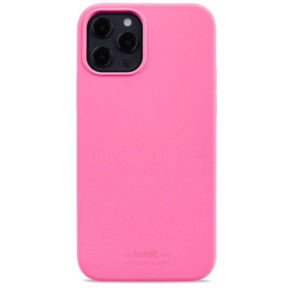 holdit iPhone 12/12 Pro Skal Silikon Bright Pink