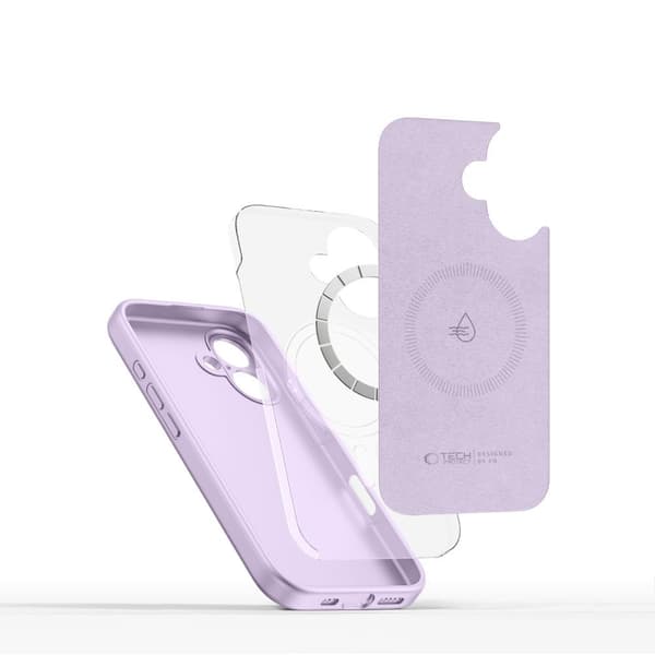 Tech-Protect iPhone 17e/16e Skal MagSafe Liquid Silicone Mauve