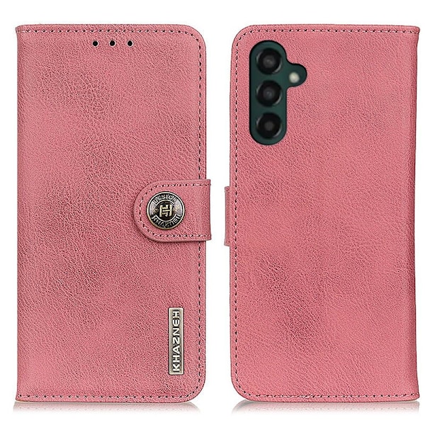KHAZNEH Galaxy A35 5G Fodral Läder Rosa