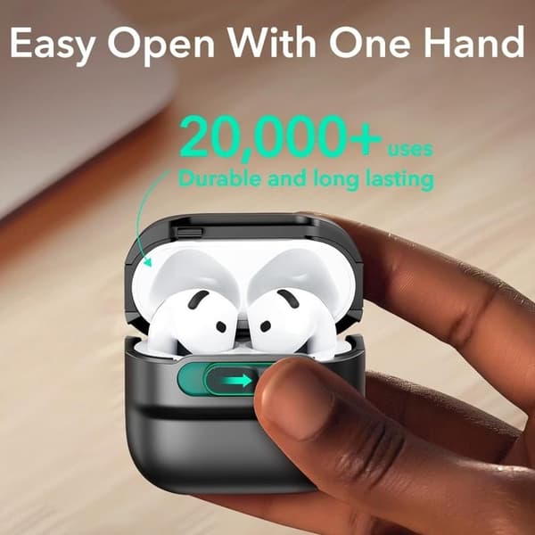 ESR AirPods 4 Skal MagSafe Pulse HaloLock Svart