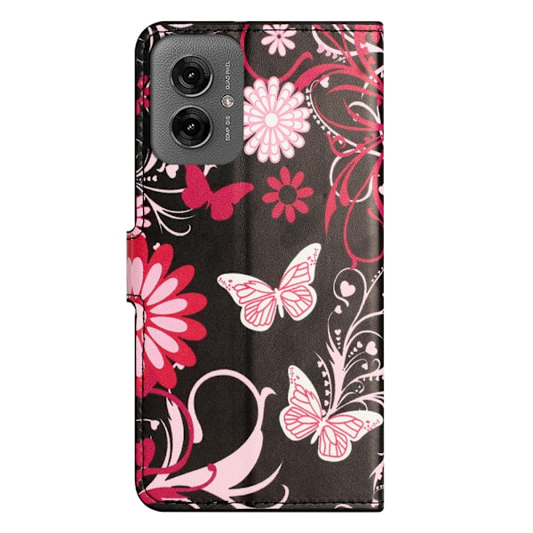 Motorola Moto G55 5G Fodral Med Tryck Fjärilar