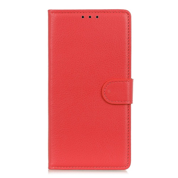 Nokia G10 / G20 Fodral Litchi Läder Röd
