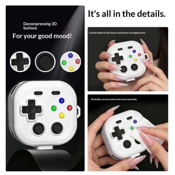 Samsung Galaxy Buds 4 / 4 Pro Skal Game Console Vit