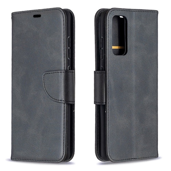 Samsung Galaxy S20 FE - Läder Fodral - Svart Black Svart