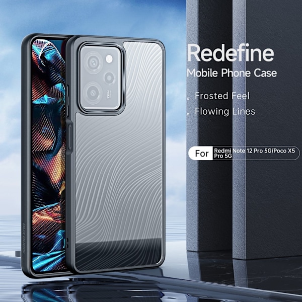 DUX DUCIS Xiaomi Redmi Note 12 Pro 5G Skal Aimo Hybrid Svart