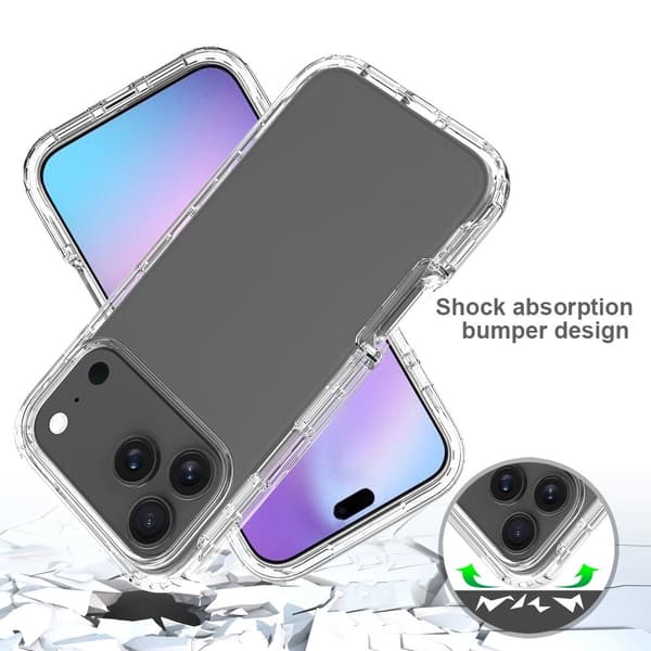 iPhone 17 Pro Max Skal Shockproof Hybrid Transparent