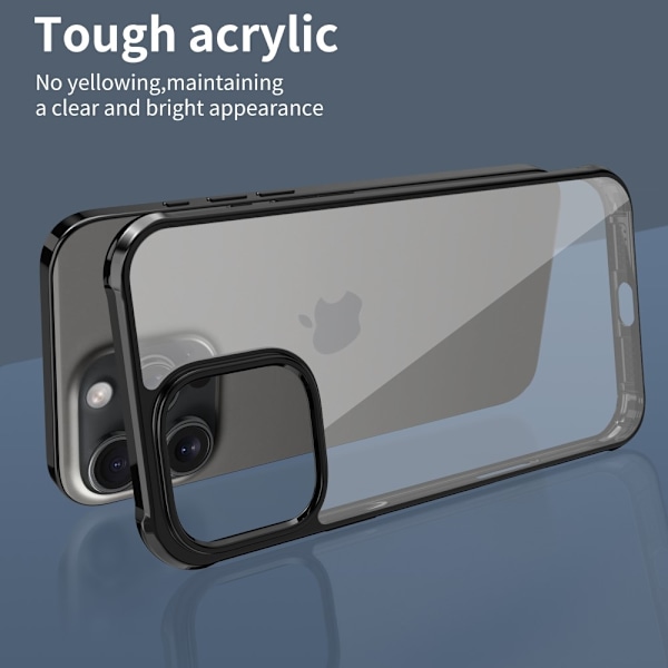 LEEU DESIGN iPhone 16 Pro Skal Airbag Hybrid Svart