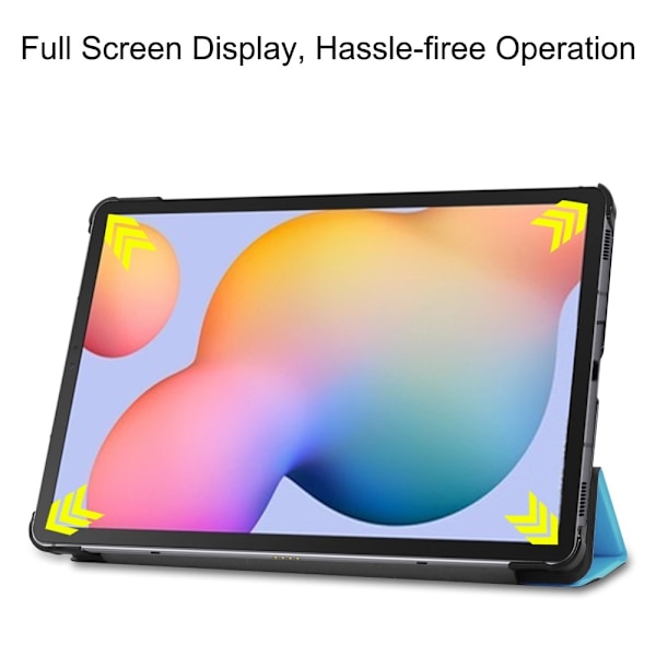 Samsung Galaxy Tab S6 Lite - Tri-Fold Fodral - Ljus Blå LightBlue Ljus Blå