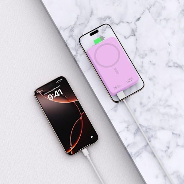 Tech-Protect 20000 mAh MagSafe Powerbank LifeMag Lila