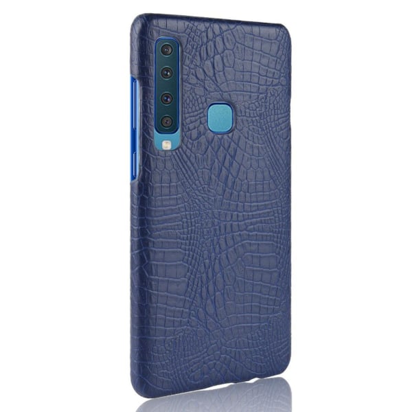 Samsung Galaxy A9 (2018) - Krokodil Mönster Skal - Mörk Blå DarkBlue Mörk Blå