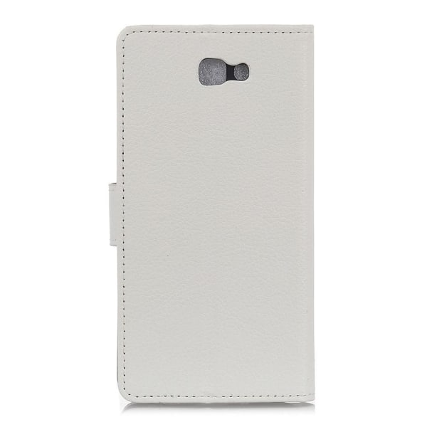 Samsung Galaxy J4 Plus - Litchi Plånboksfodral - Vit White Vit