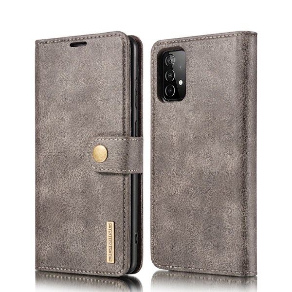 Samsung Galaxy A52 / A52s - DG.MING 2in1 Magnet Fodral - Grå Grey Grå