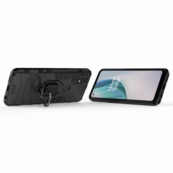 OnePlus Nord N10 5G - Hybrid Ring Skal - Svart Black Svart