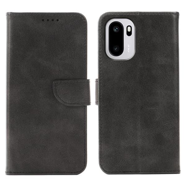 OnePlus 15R Plånboksfodral Läder Svart