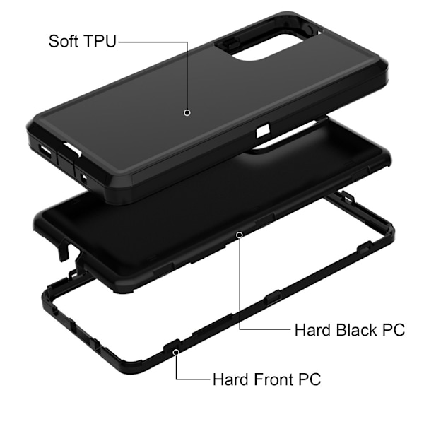 Samsung Galaxy S20 FE - Shockproof Xtreme Skal - Svart Black Svart