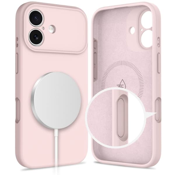 Tech-Protect iPhone 17 Skal MagSafe Silicone Pink Pearl