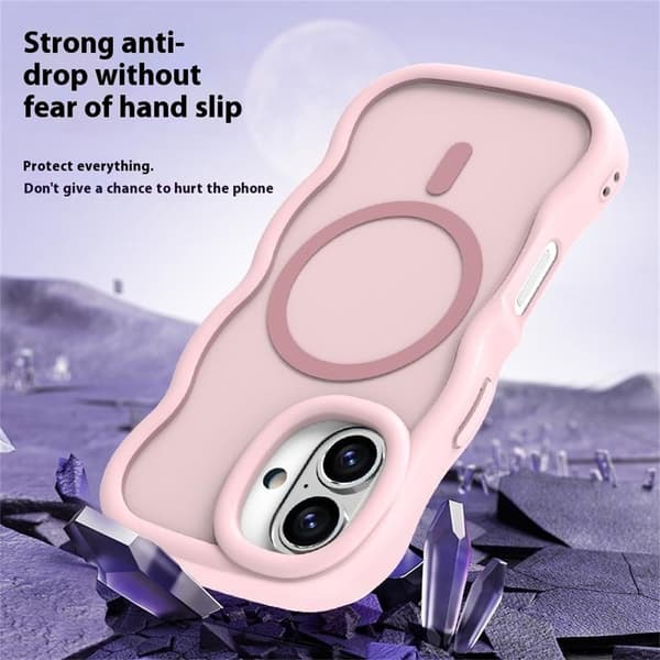 iPhone 16 Skal MagSafe Wavy Matt Svart