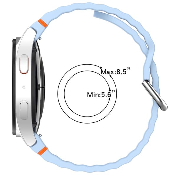 Galaxy Watch 5/5 Pro/6/7/FE Armband Silikon Wave Design