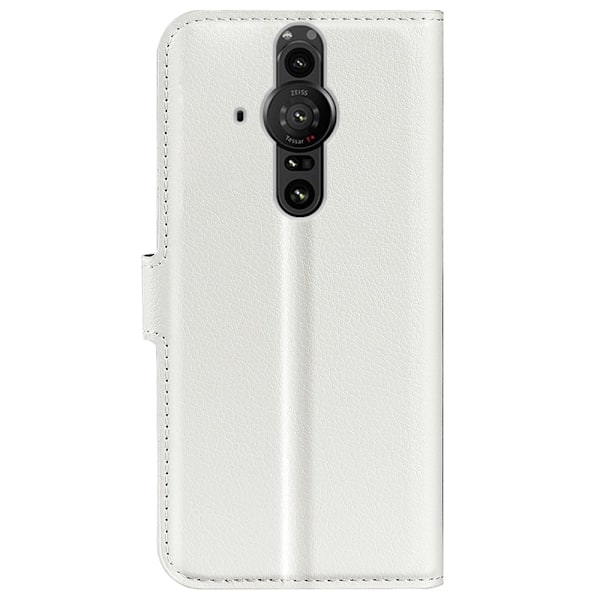 Sony Xperia Pro-I Fodral Litchi Textur Vit
